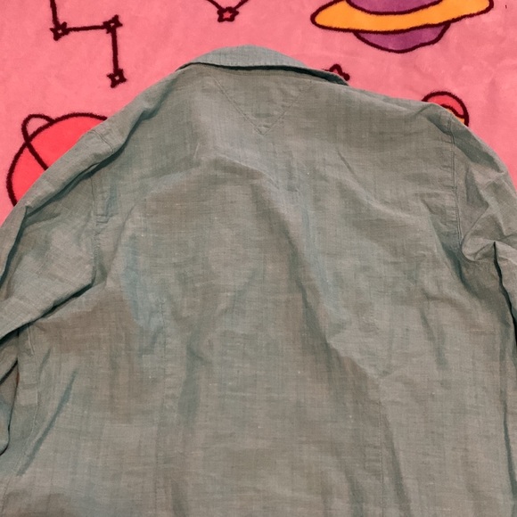 Mint Button Up Blouse - Picture 4 of 5